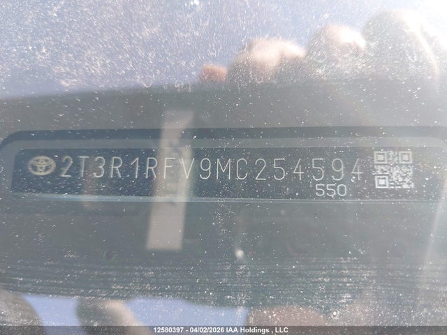 2T3R1RFV9MC254594 Toyota Rav4 Xle
