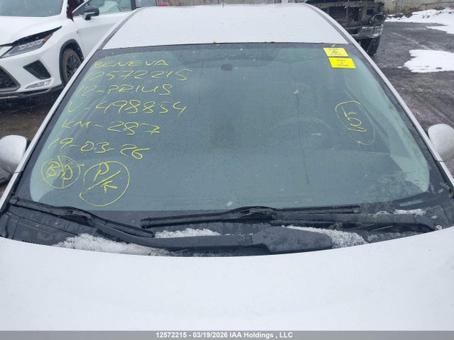 12572215 :رقم المزاد ، JTDKN3DU0C1498854 vin ، 2012 Toyota Prius مزاد بيع