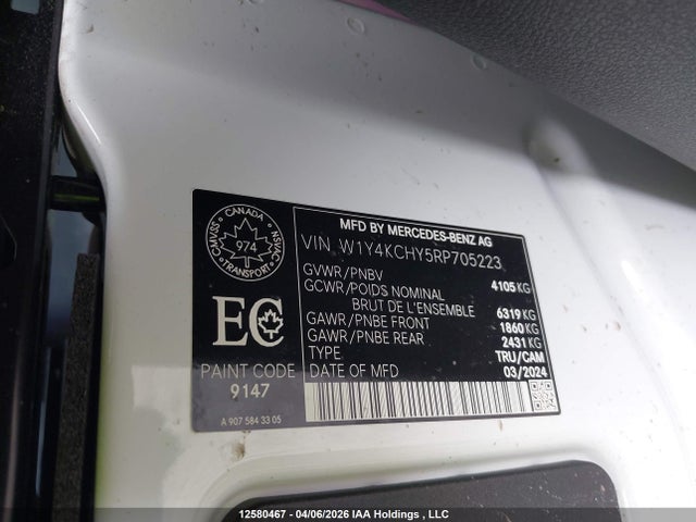 W1Y4KCHY5RP705223 Mercedes-Benz Sprinter 2500