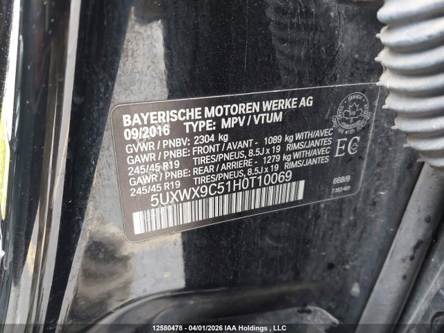 5UXWX9C51H0T10069 BMW X3 2.8i
