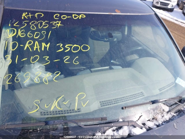 Продаж на аукціоні авто 2010 Dodge Ram 3500 Laramie/slt/st, vin: 3D73Y3CL1AG166091, номер лоту: 12580537
