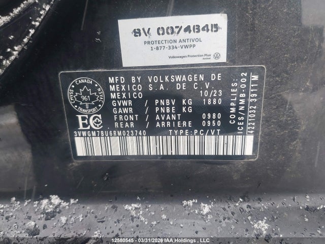 3VWGM7BU6RM023740 Volkswagen JETTA SEL