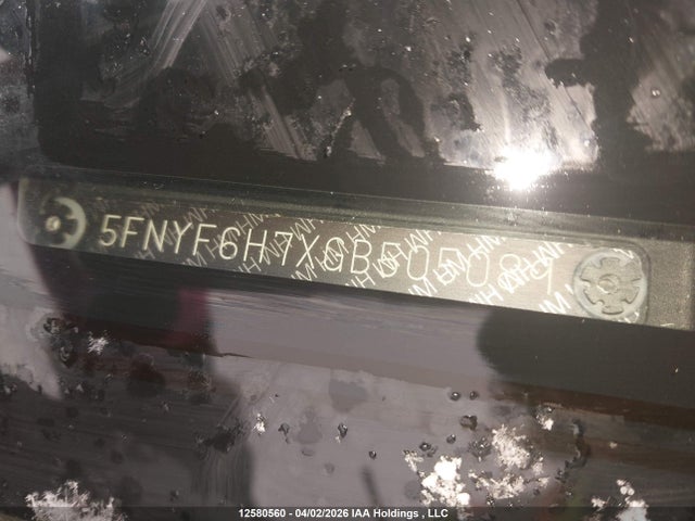 5FNYF6H7XGB505089 Honda Pilot Ex-l Navi