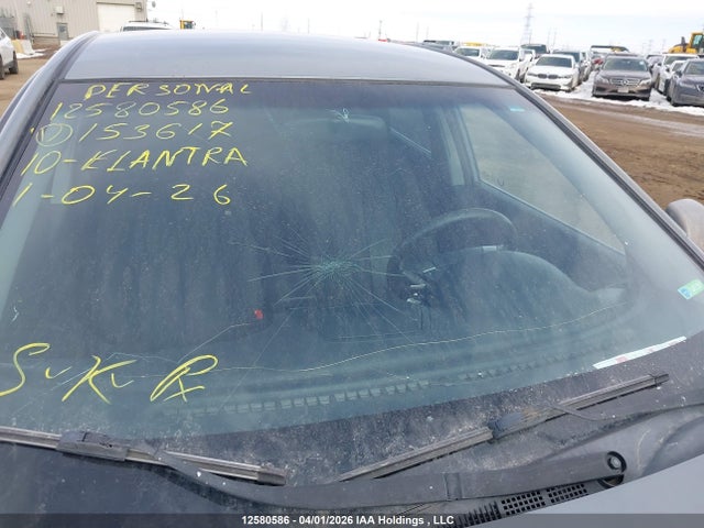 12580586 :رقم المزاد ، KMHDU4BDXAU153617 vin ، 2010 Hyundai Elantra Blue/gls/se مزاد بيع