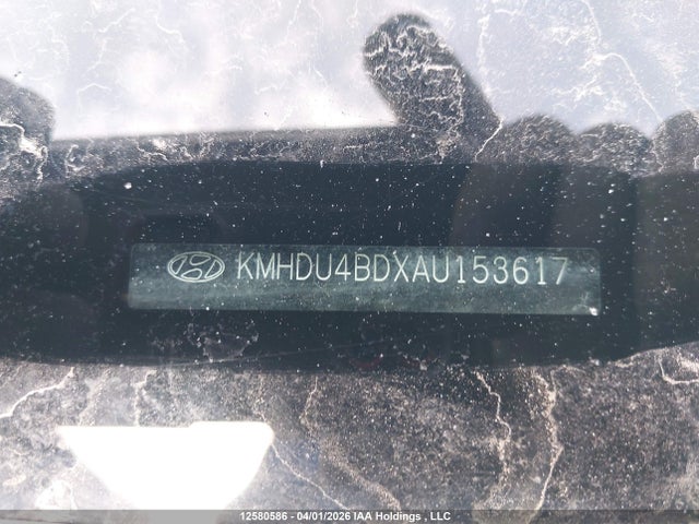 12580586 :رقم المزاد ، KMHDU4BDXAU153617 vin ، 2010 Hyundai Elantra Blue/gls/se مزاد بيع