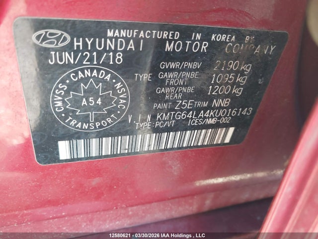 KMTG64LA4KU016143 Genesis G70 2.0t Elite