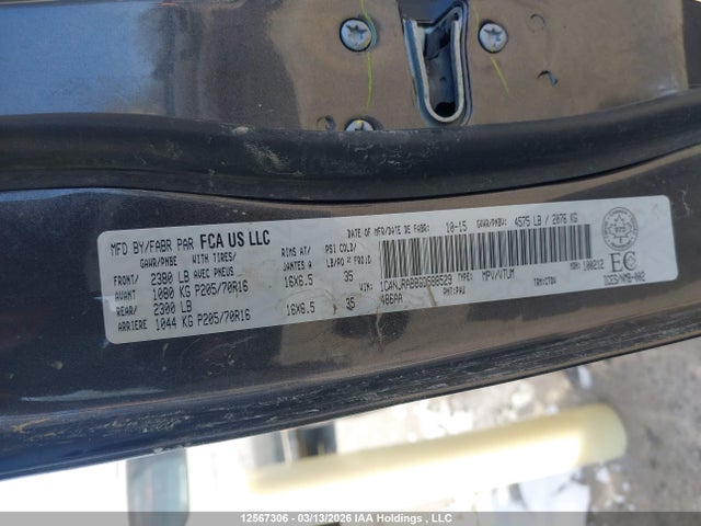 12567306 :رقم المزاد ، 1C4NJRAB8GD588529 vin ، 2016 Jeep Patriot Sport/north مزاد بيع
