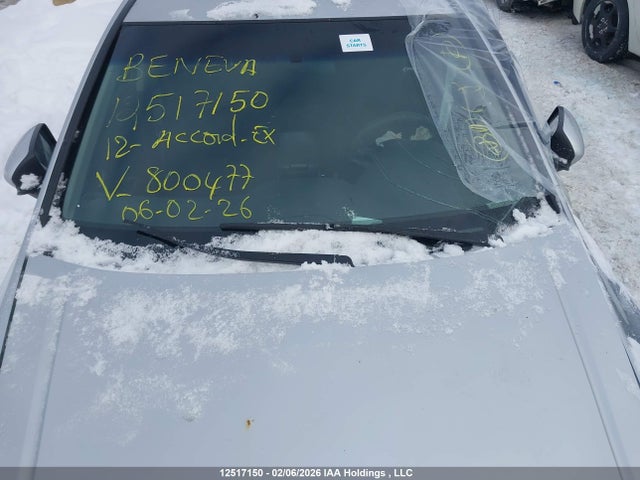 12517150 :رقم المزاد ، 1HGCP2F75CA800477 vin ، 2012 Honda Accord Ex مزاد بيع