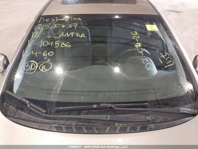 Продажа на аукционе авто 2012 Hyundai Elantra Gls/limited, vin: 5NPDH4AE0CH104586, номер лота: 12580637