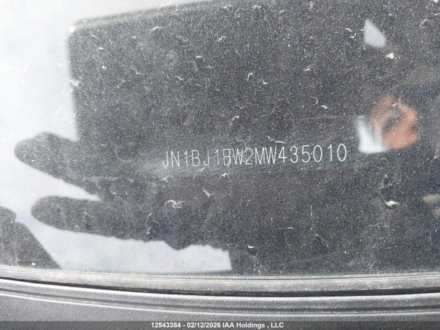 JN1BJ1BW2MW435010 Nissan Qashqai S/sl/sv