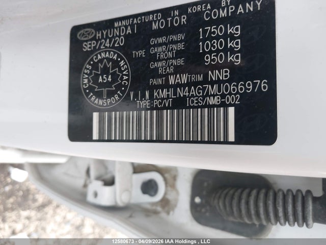 KMHLN4AG7MU066976 Hyundai Elantra Ultimate Ivt