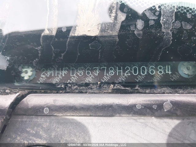 Продаж на аукціоні авто 2008 Acura Csx Technology Package, vin: 2HHFD56778H200684, номер лоту: 12580745