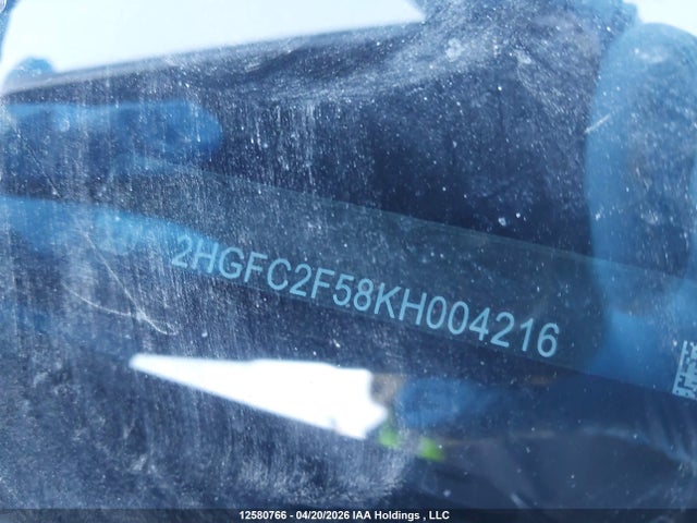 Honda Civic Lx 2019 2HGFC2F58KH004216 Image 19