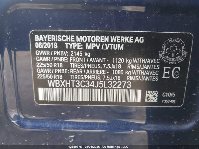 WBXHT3C34J5L32273 BMW X1 Xdrive28i