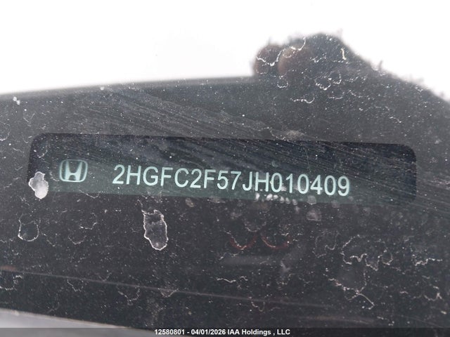 Aukcja sprzedaży 2018 Honda Civic Lx, vin: 2HGFC2F57JH010409, numer aukcji: 12580801