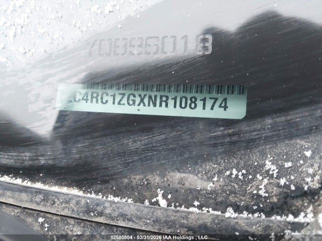 2022 Chrysler Grand Caravan Sxt მანქანა იყიდება აუქციონზე, vin: 2C4RC1ZGXNR108174, აუქციონის ნომერი: 12580804