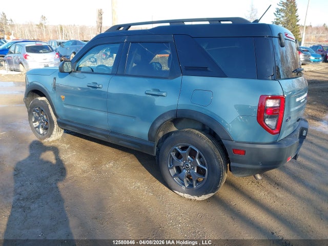 2021 Ford Bronco Sport Badlands მანქანა იყიდება აუქციონზე, vin: 3FMCR9D91MRA76425, აუქციონის ნომერი: 12580846