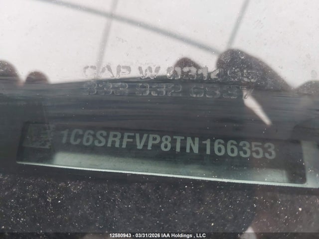 12580943 :رقم المزاد ، 1C6SRFVP8TN166353 vin ، 2026 Ram 1500 Sport مزاد بيع