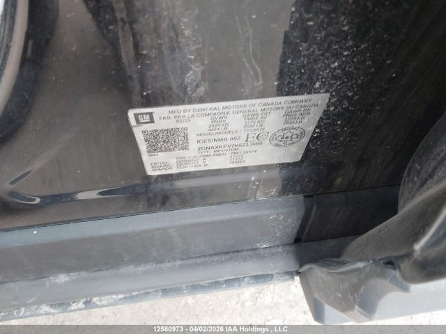 Продаж на аукціоні авто 2019 Chevrolet Equinox, vin: 2GNAXKEV7K6213660, номер лоту: 12580973