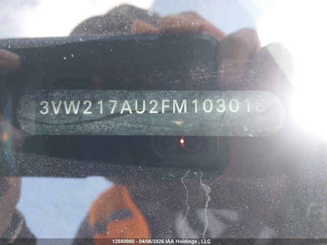 Aukcja sprzedaży 2015 Volkswagen Golf, vin: 3VW217AU2FM103018, numer aukcji: 12580980