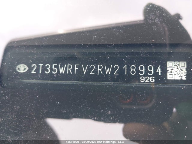 12581020 :رقم المزاد ، 2T35WRFV2RW218994 vin ، 2024 Toyota Rav4 مزاد بيع