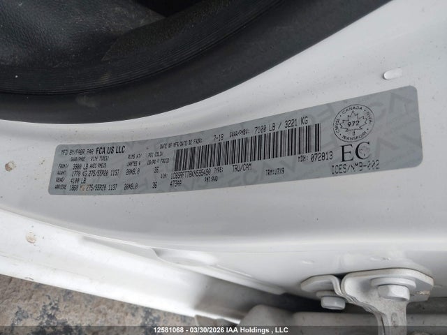 2019 Ram 1500 Sport მანქანა იყიდება აუქციონზე, vin: 1C6SRFTT6KN595490, აუქციონის ნომერი: 12581068