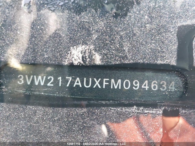 3VW217AUXFM094634 Volkswagen Golf