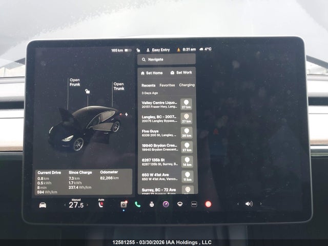 Aukcja sprzedaży 2021 Tesla Model 3, vin: 5YJ3E1EA0MF058848, numer aukcji: 12581255