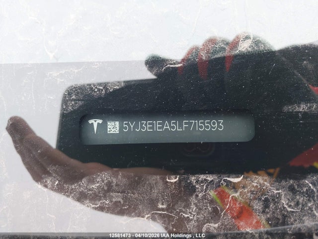 Tesla Model 3 Standard Range Plus 2020 5YJ3E1EA5LF715593 Image 9