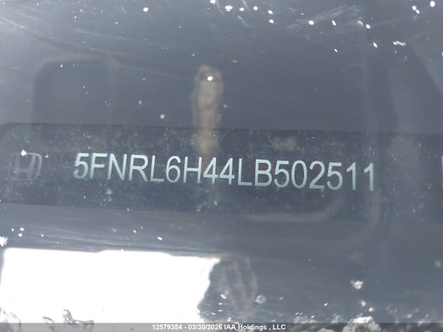 5FNRL6H44LB502511 Honda ODYSSEY EX