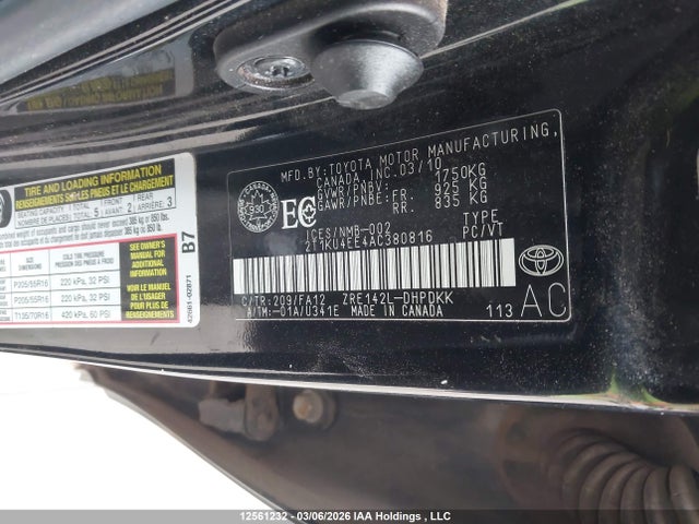 Aukcja sprzedaży 2010 Toyota Matrix Wagon, vin: 2T1KU4EE4AC380816, numer aukcji: 12561232