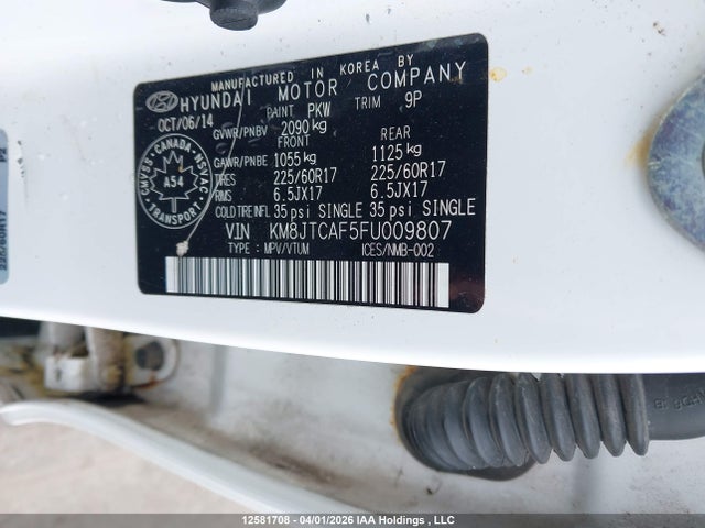KM8JTCAF5FU009807 Hyundai Tucson Gl