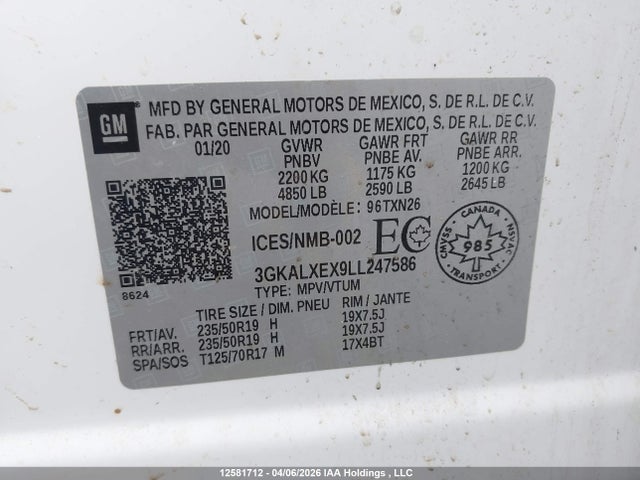 GMC Terrain Denali 2020 3GKALXEX9LL247586 Image 9