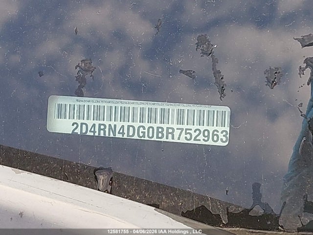 Продажа на аукционе авто 2011 Dodge Grand Caravan Express, vin: 2D4RN4DG0BR752963, номер лота: 12581755
