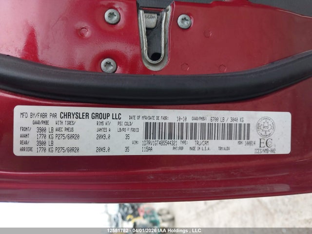Продаж на аукціоні авто 2011 Ram Ram 1500 Sport, vin: 1D7RV1GT4BS544321, номер лоту: 12581782