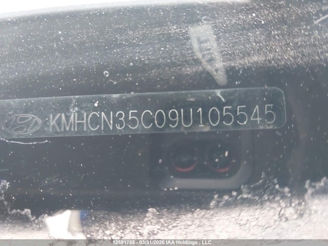 12581785 :رقم المزاد ، KMHCN35C09U105545 vin ، 2009 Hyundai Accent Se مزاد بيع