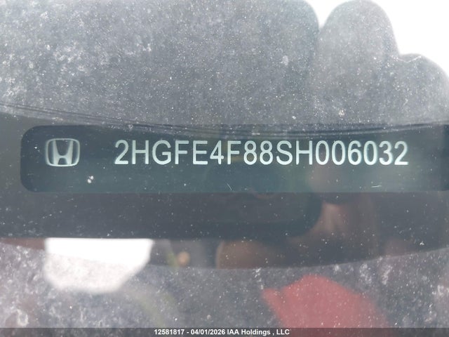 Aukcja sprzedaży 2025 Honda Civic Sport/sport Touring, vin: 2HGFE4F88SH006032, numer aukcji: 12581817