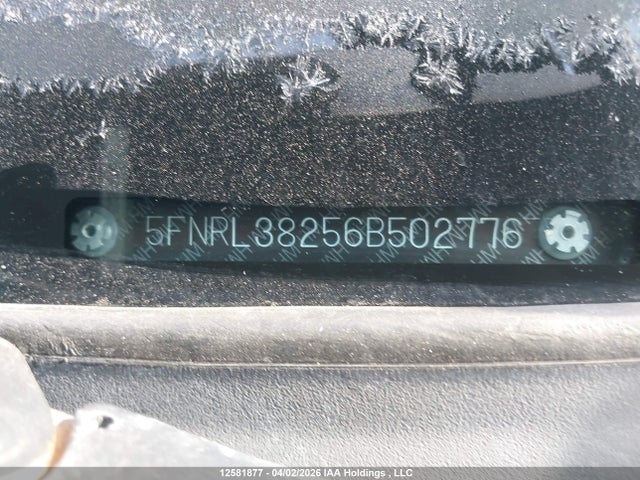 Aukcja sprzedaży 2006 Honda Odyssey, vin: 5FNRL38256B502776, numer aukcji: 12581877
