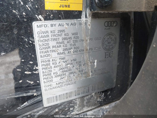 Aukcja sprzedaży 2017 Audi Q7 Technik S-line, vin: WA1WAAF70HD030647, numer aukcji: 12581884