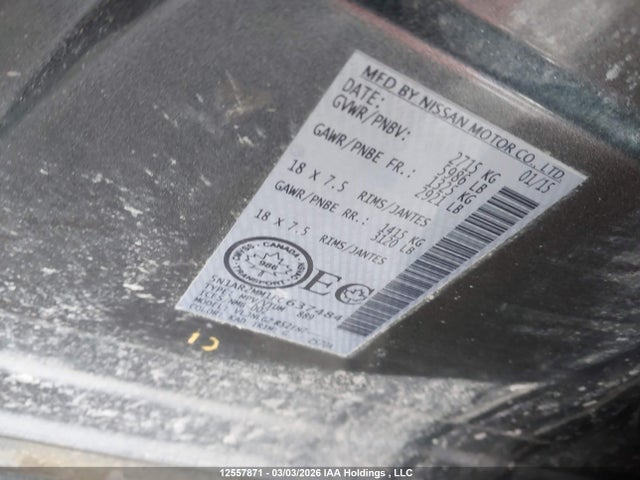 2015 Nissan Pathfinder Platinum/s/sl/sv მანქანა იყიდება აუქციონზე, vin: 5N1AR2MM1FC637484, აუქციონის ნომერი: 12557871