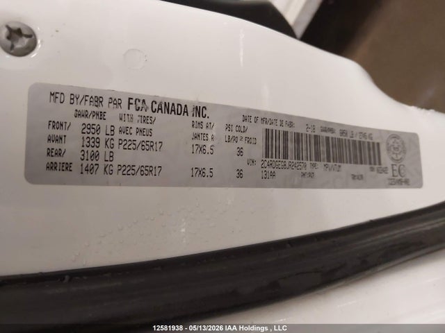 Aukcja sprzedaży 2018 Dodge Grand Caravan Gt, vin: 2C4RDGEG8JR242570, numer aukcji: 12581938
