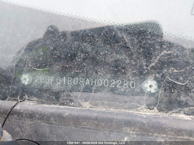 Aukcja sprzedaży 2010 Honda Civic Ex-l, vin: 2HGFG1B08AH002280, numer aukcji: 12581941
