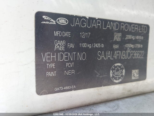 SAJAL4FN9JCP36622 Jaguar Xe 20d R-sport