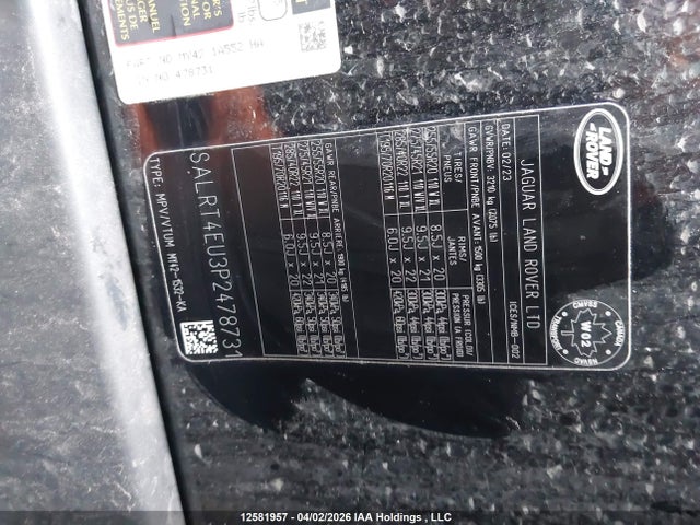 Land Rover Discovery S R-dynamic 2023 SALRT4EU3P2478731 Image 9