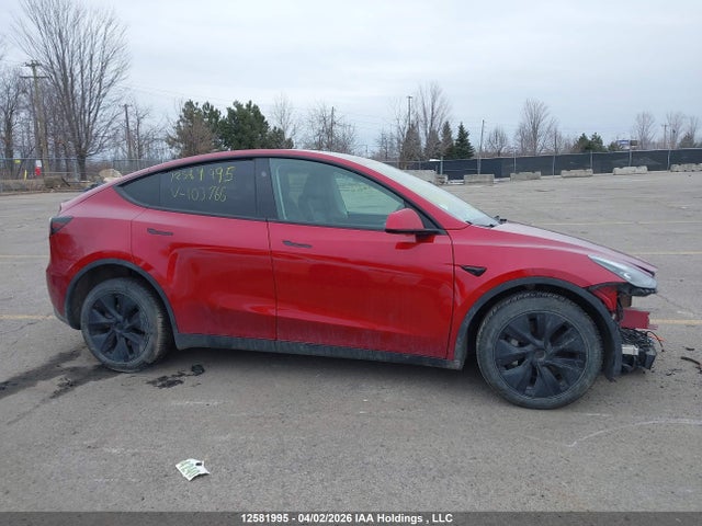 12581995 :رقم المزاد ، 7SAYGDED8RF103766 vin ، 2024 Tesla Model Y Long Range/rwd مزاد بيع