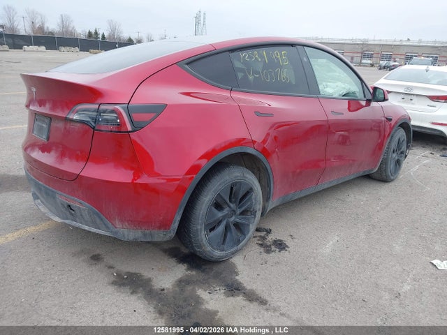 12581995 :رقم المزاد ، 7SAYGDED8RF103766 vin ، 2024 Tesla Model Y Long Range/rwd مزاد بيع