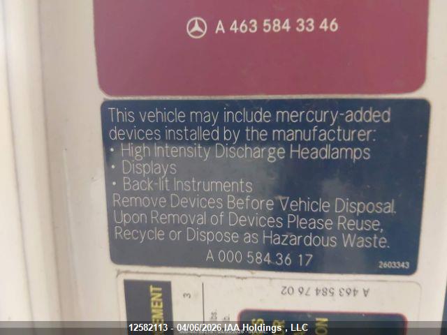 Aukcja sprzedaży 2018 Mercedes-benz G-class, vin: WDCYC7DH6JX294011, numer aukcji: 12582113