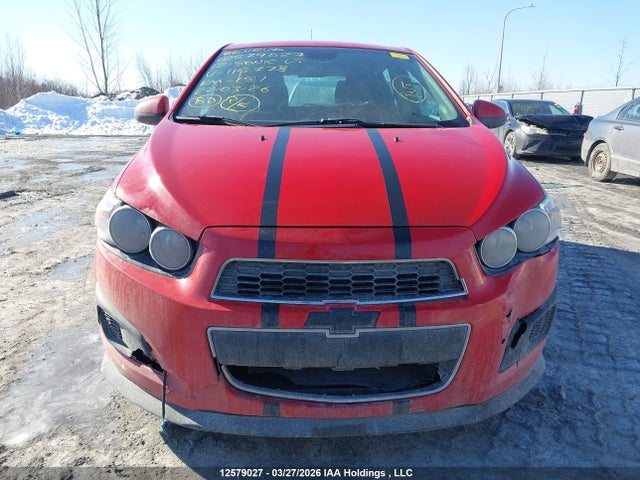Продажа на аукционе авто 2012 Chevrolet Sonic Lt, vin: 1G1JC6EH9C4115778, номер лота: 12579027