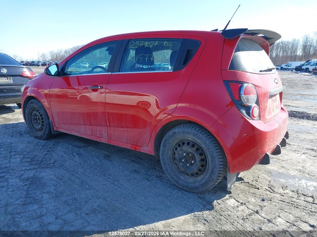 Продажа на аукционе авто 2012 Chevrolet Sonic Lt, vin: 1G1JC6EH9C4115778, номер лота: 12579027