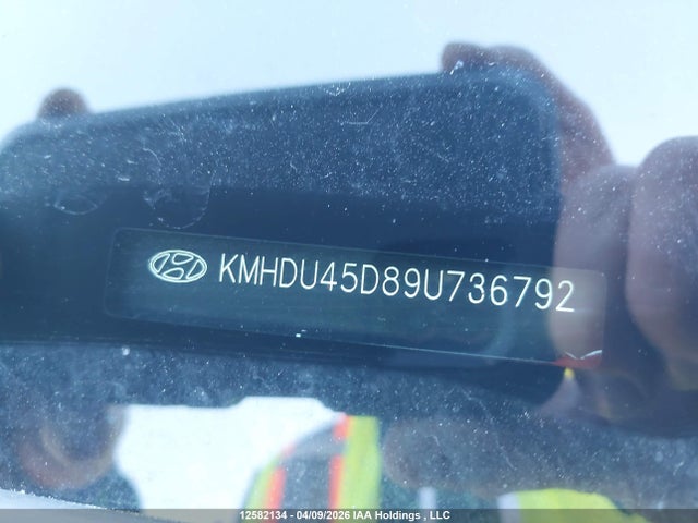 12582134 :رقم المزاد ، KMHDU45D89U736792 vin ، 2009 Hyundai Elantra Gl/l مزاد بيع